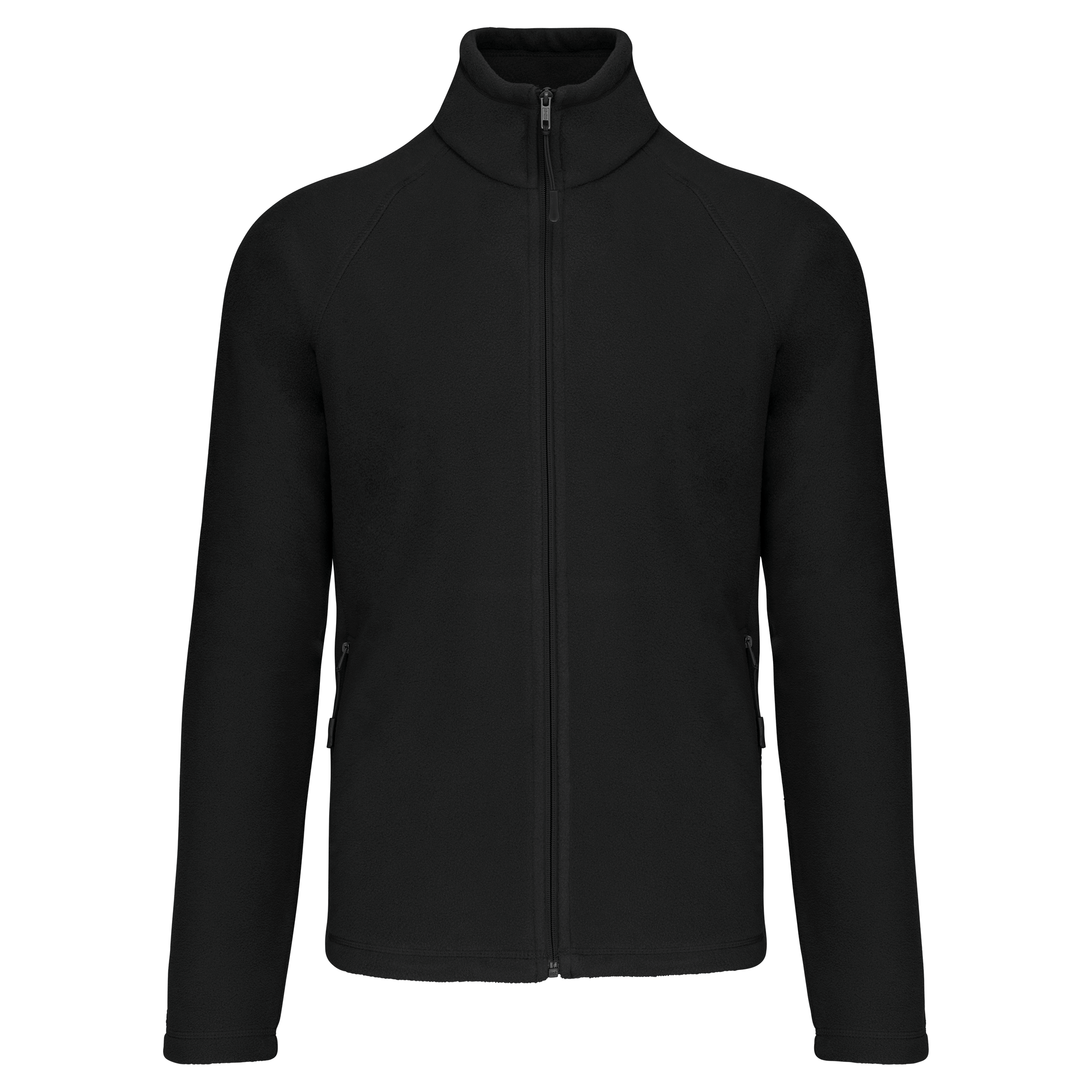 Mikrofleece-Jacke mit Reißverschluss Raglanärmel für Herren