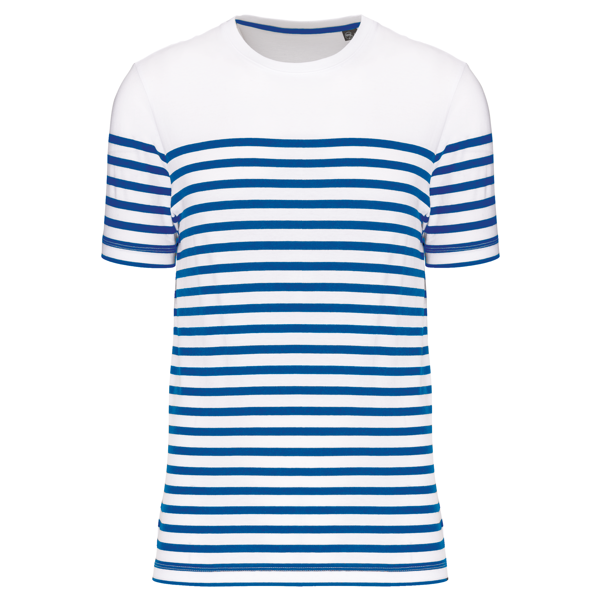 T-Shirt im Marine-Stil mit Rundhalsausschnitt Bio Herren