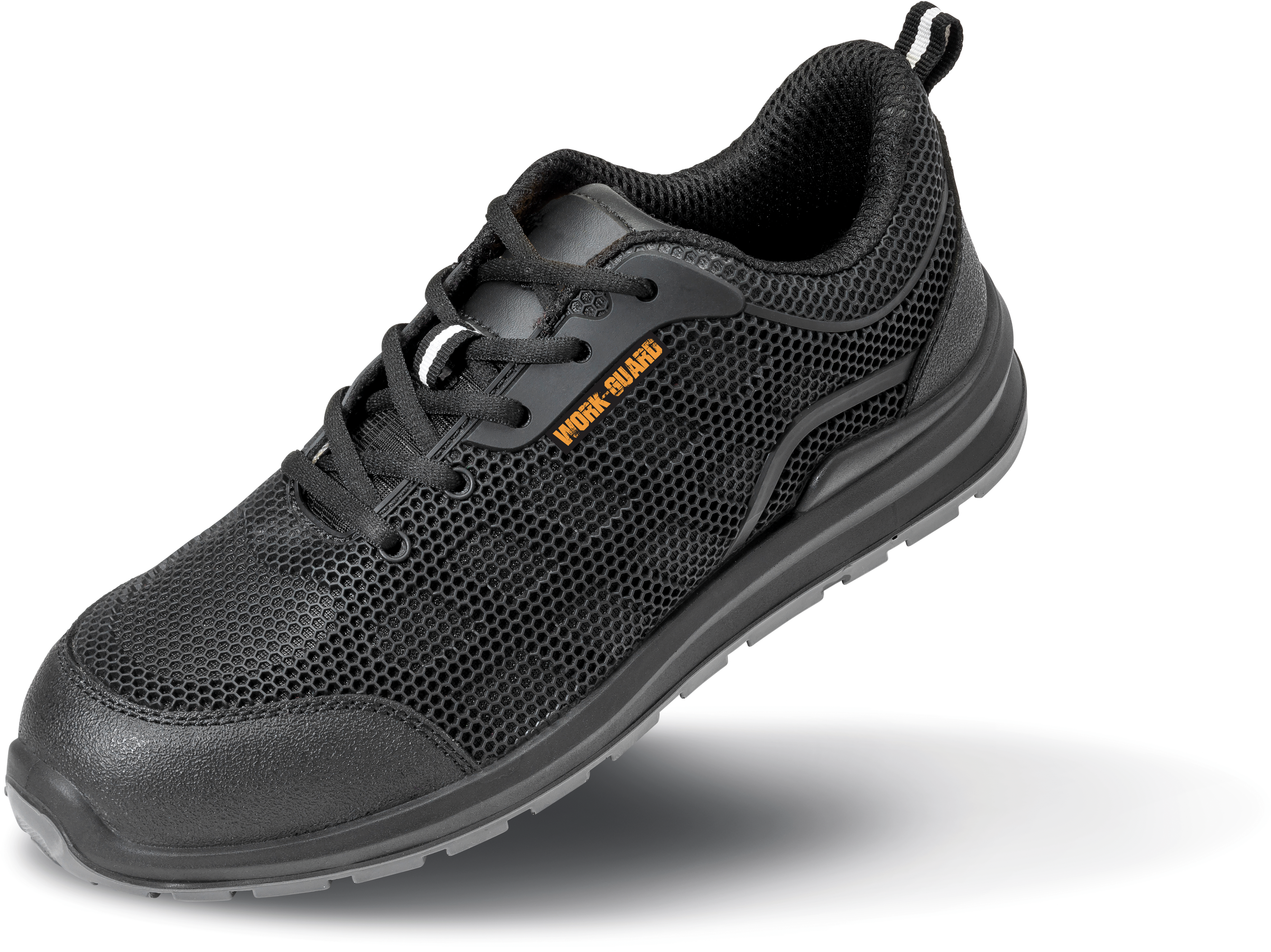 All black safety trainer
