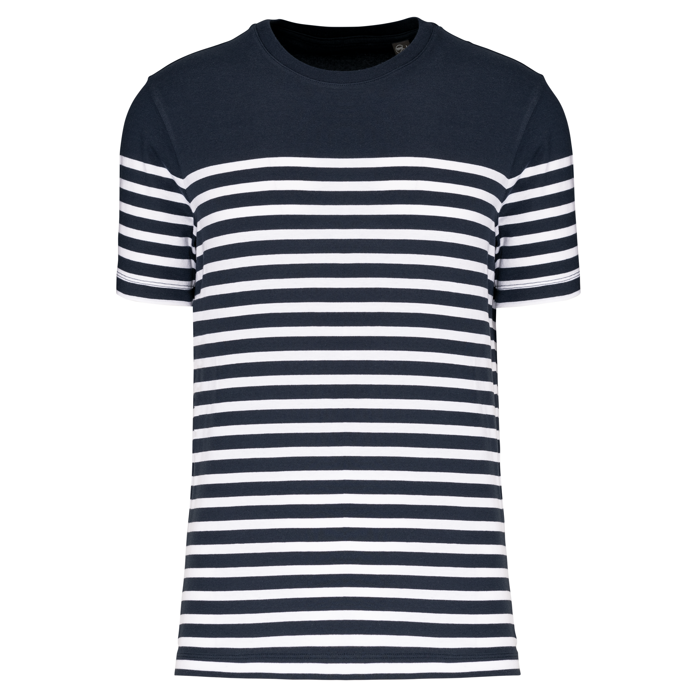 T-Shirt im Marine-Stil mit Rundhalsausschnitt Bio Herren